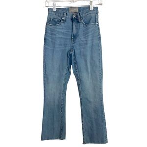 Everlane High Rise Kick Crop Raw Hem Jeans